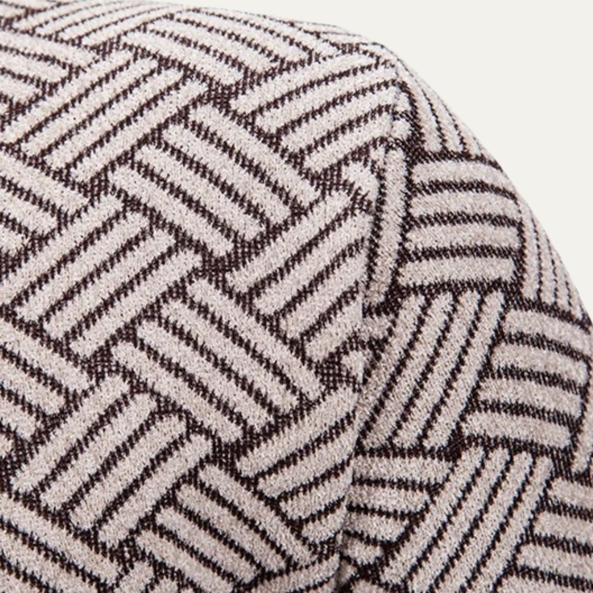 Men's Knit Jacket Diamond Pattern Stand Collar