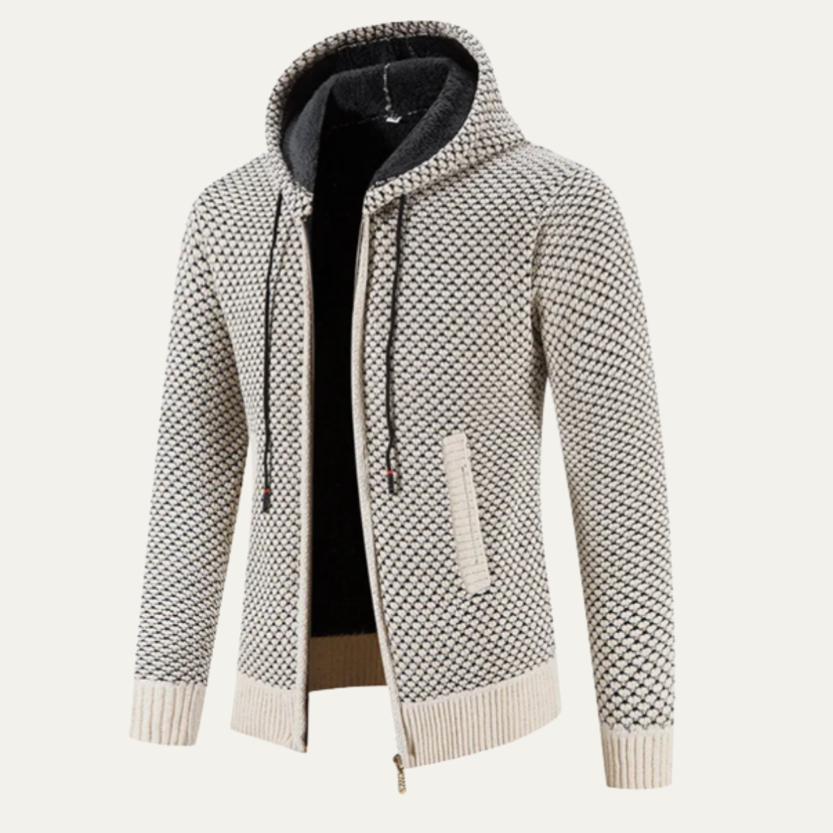 Men's Fleece Lined Hoodie Jacket
