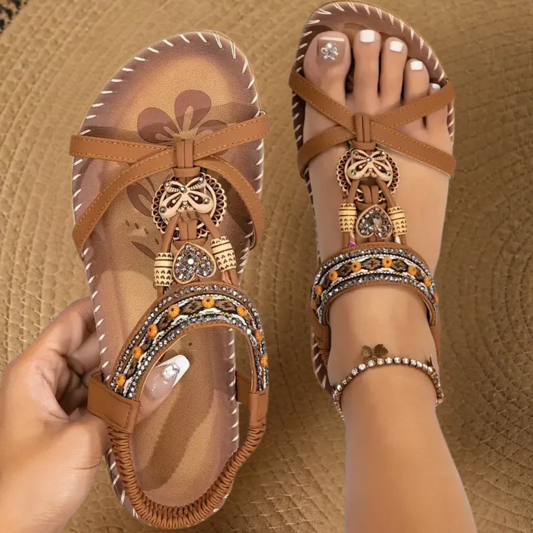 Women's Flat Strappy Sandals Open-Toe