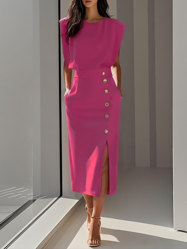 Women's Midi Dress Charm Effortless Aspen