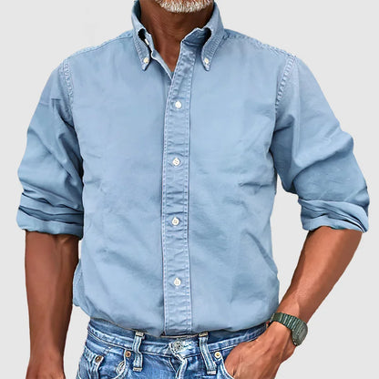 Men's Long Sleeve Shirt Classic Cotton