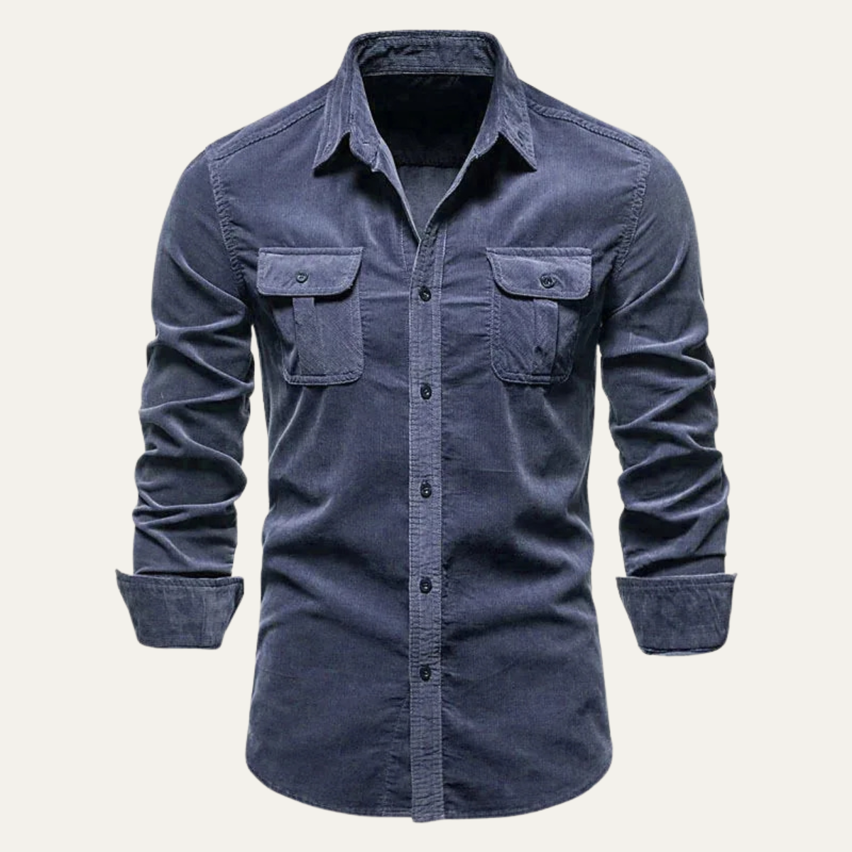 Norwick Men's Corduroy Shirt Button Down Casual
