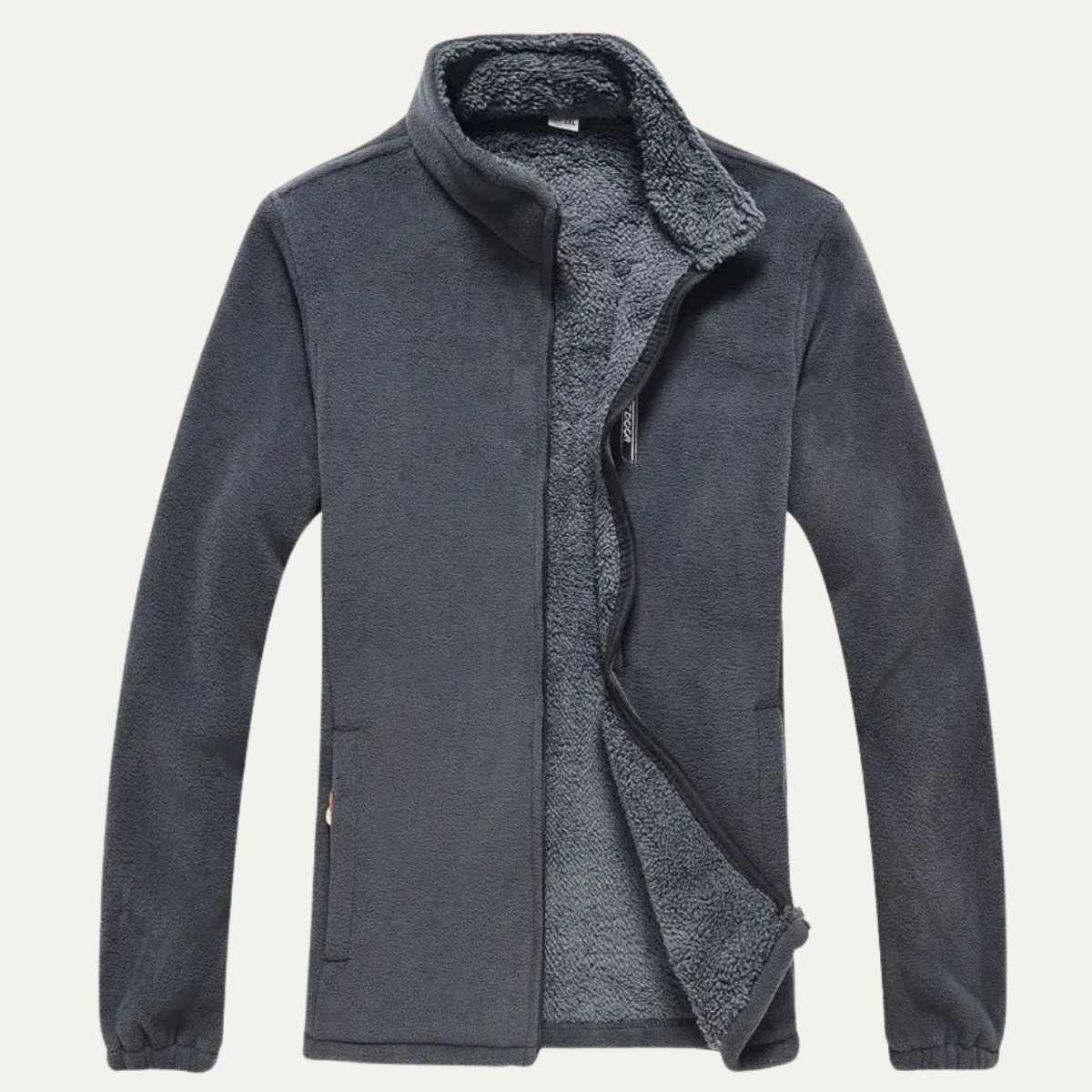 Men's Thermal Fleece Jacket Zip-Up Outdoor - Vonnera