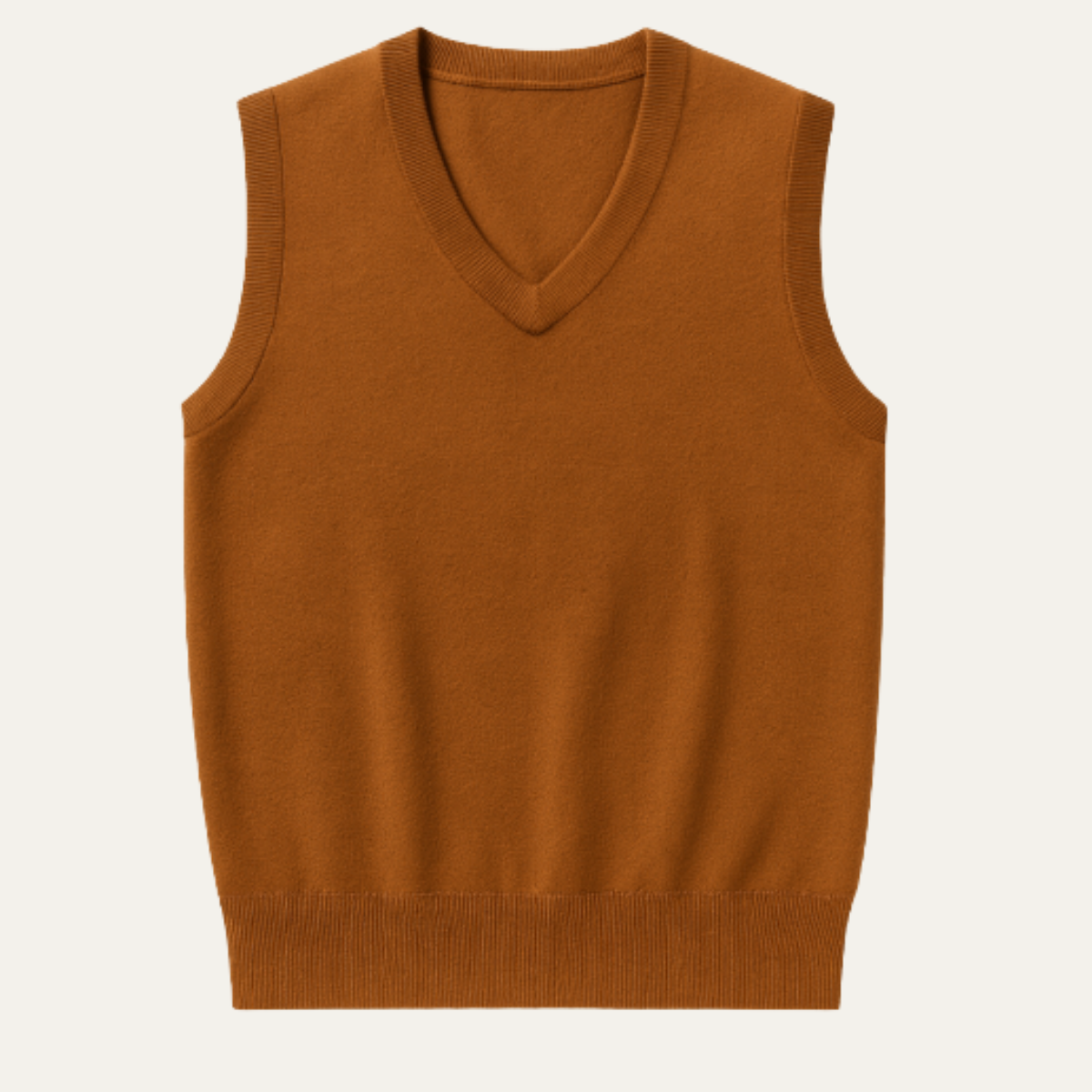 Men's Soft V Neck Knitted Vest Anti Pilling - Vonnera
