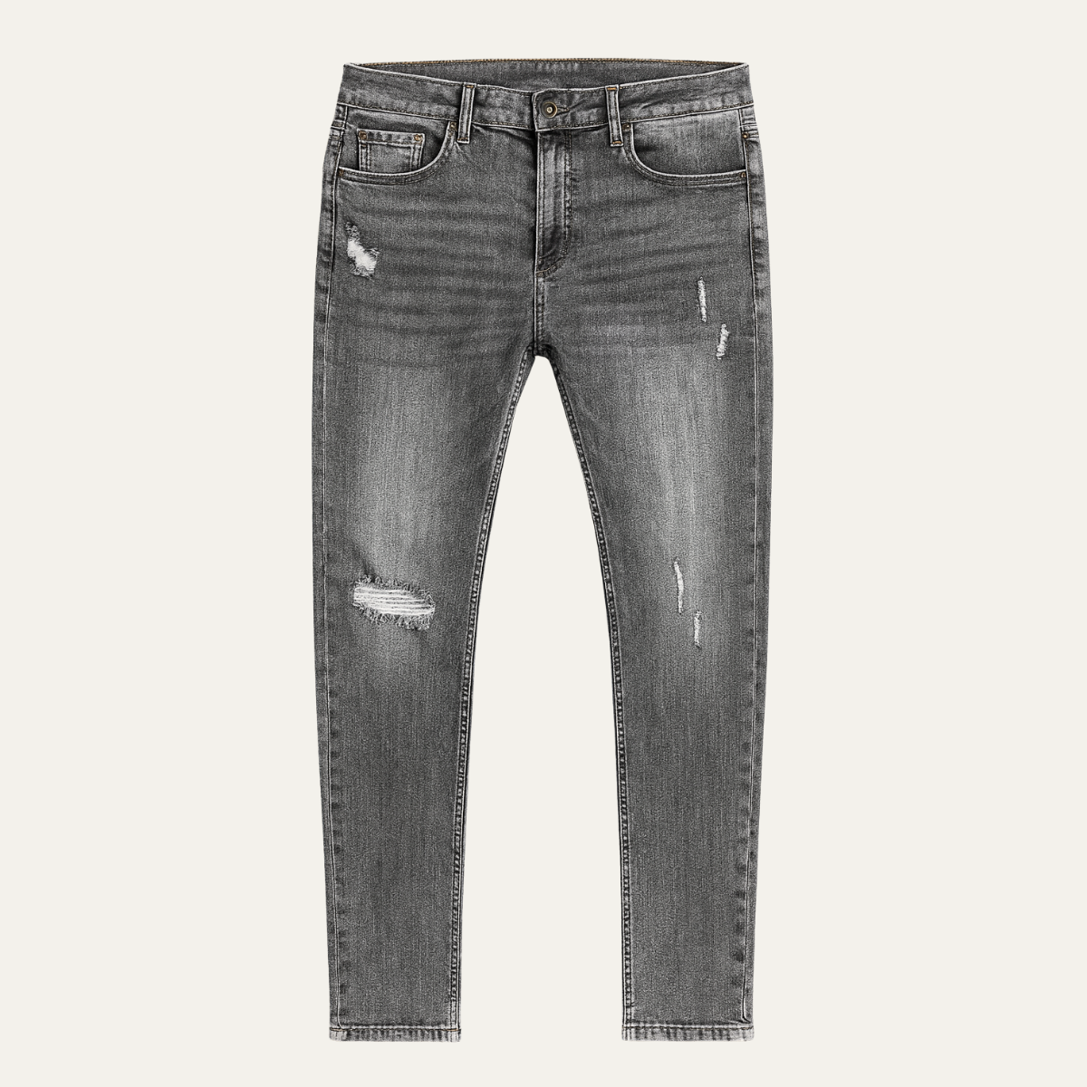 Men's Slim Fit Stretch Denim Jeans Blue - Vonnera
