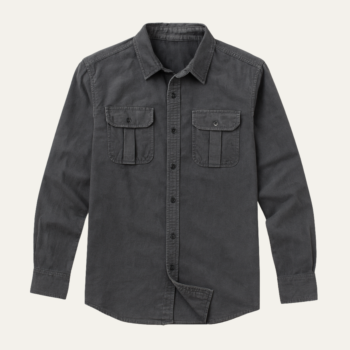 Men's Long Sleeve Cotton Dress Shirt - Vonnera