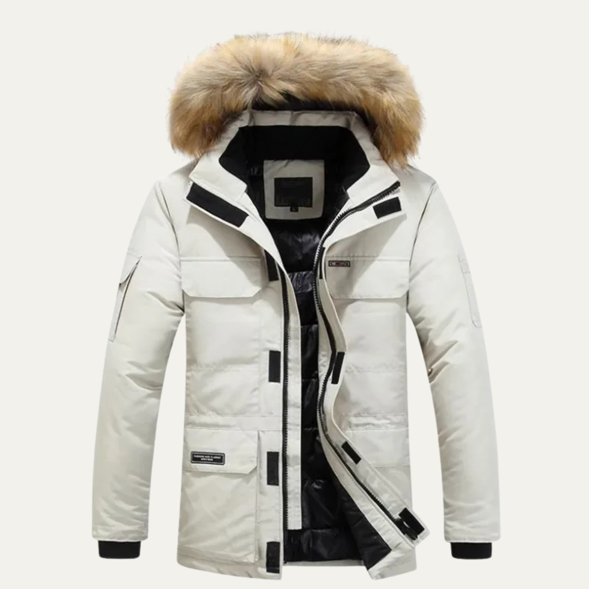 Whitford Men's Thick Hooded Parka Jacket - Vonnera