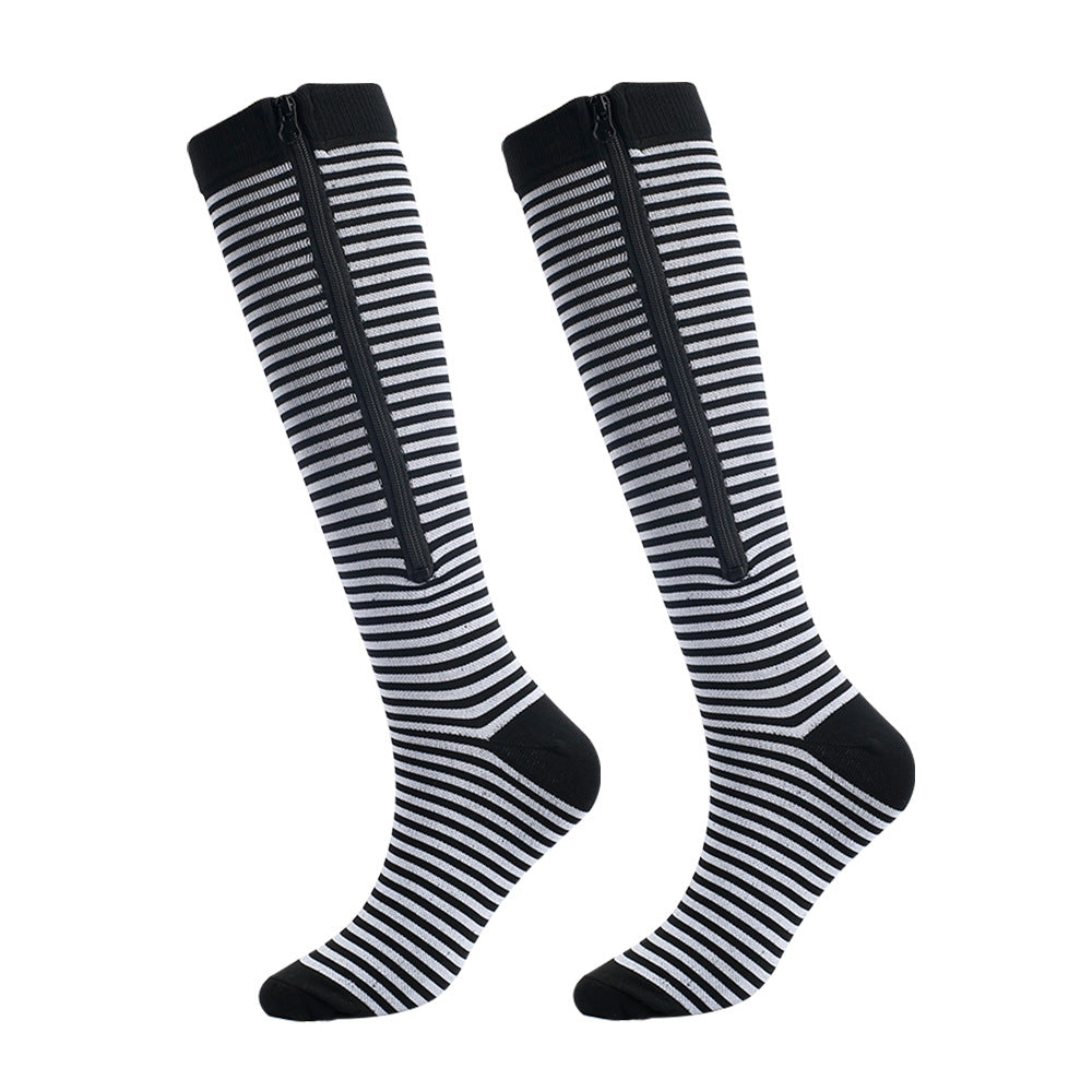 Support Stockings with Zipper for Tired Legs Relief