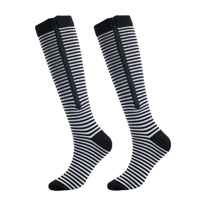 Support Stockings with Zipper for Tired Legs Relief