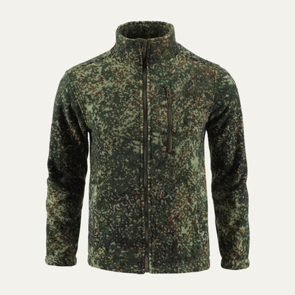 Men's Fleece Camouflage Zip Up Jacket