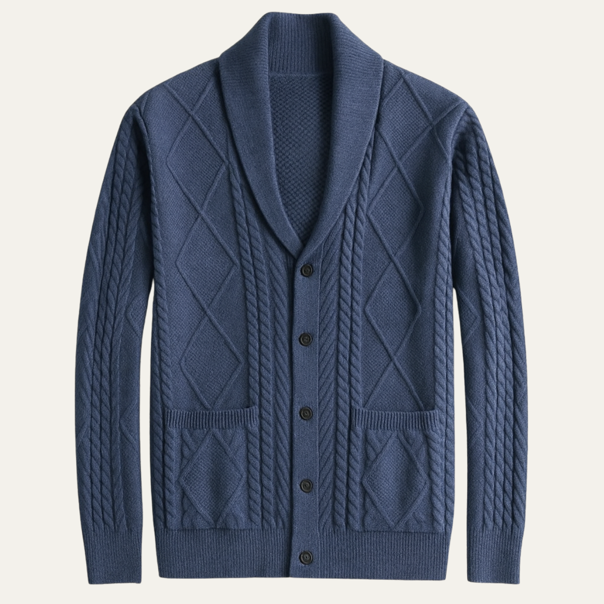 Men's Cashmere Cardigan Button Front - Vonnera