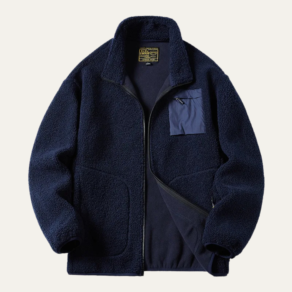 Men's Thick Fleece Winter Sweater Zip Up
