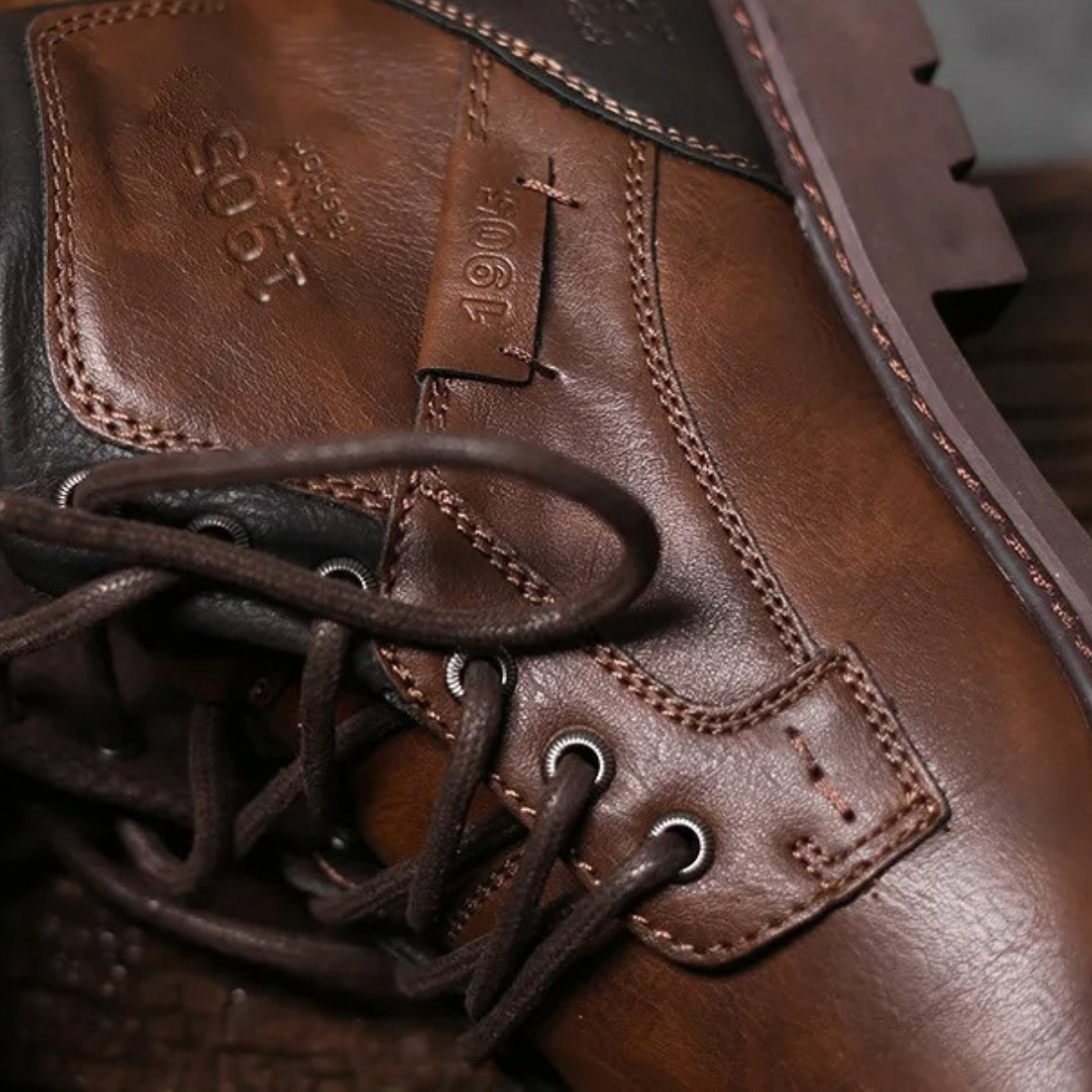 Men's Leather Combat Boots