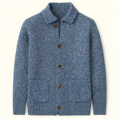 Pemberton Men's Knitted Cardigan Smart Casual Button Up Winter - Vonnera