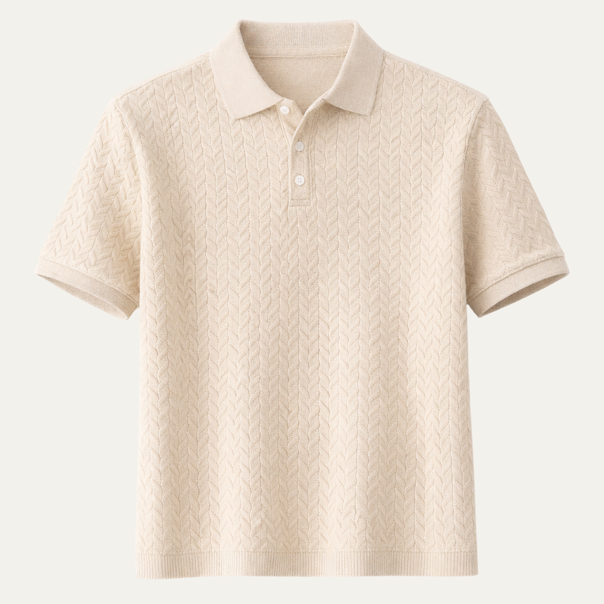 Men's Textured Polo Shirt Summer Casual - Vonnera