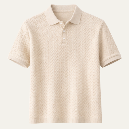 Men's Textured Polo Shirt Summer Casual - Vonnera