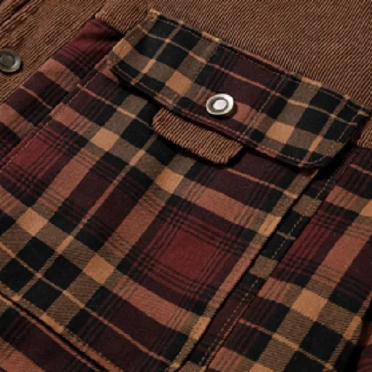 Men's Plaid Flannel Jacket Fleece Lined