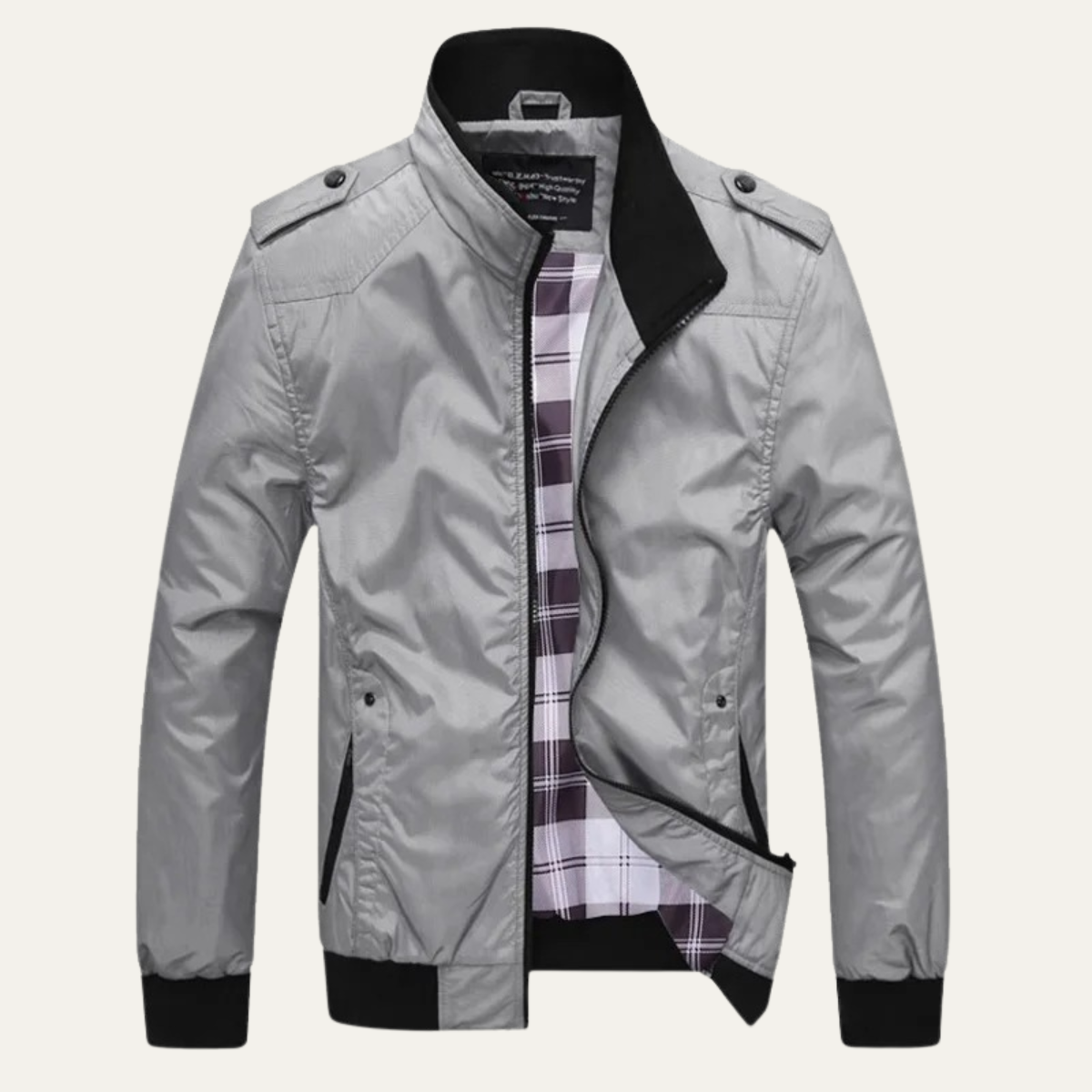 Men's Bomber Jacket Lightweight Stand Collar