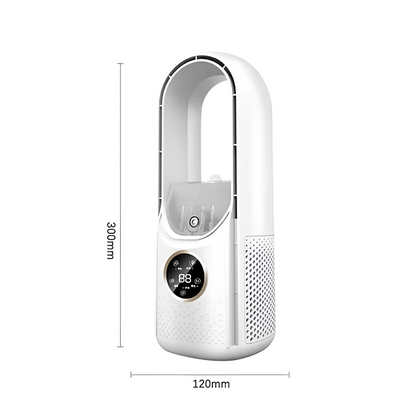 Compact Bladeless Table Fan Air Conditioner