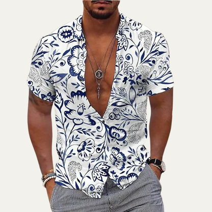 Men's Hawaiian Shirt Tropical Coconut Print