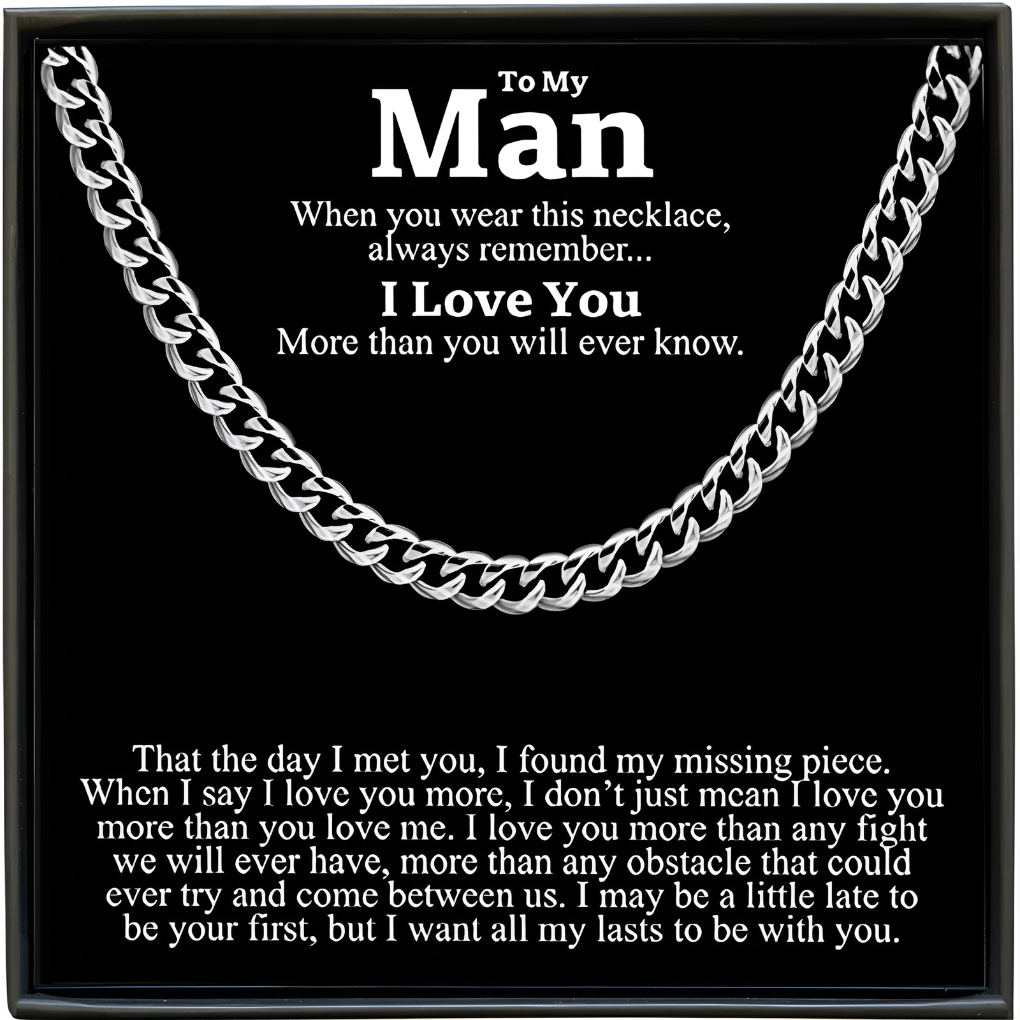 Men's Gold Cuban Link Chain Necklace