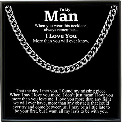 Men's Gold Cuban Link Chain Necklace