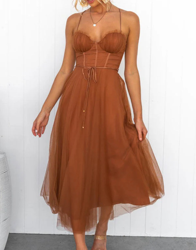 Women's Sleeveless V-Neck Maxi Dress Lightweight - Vonnera