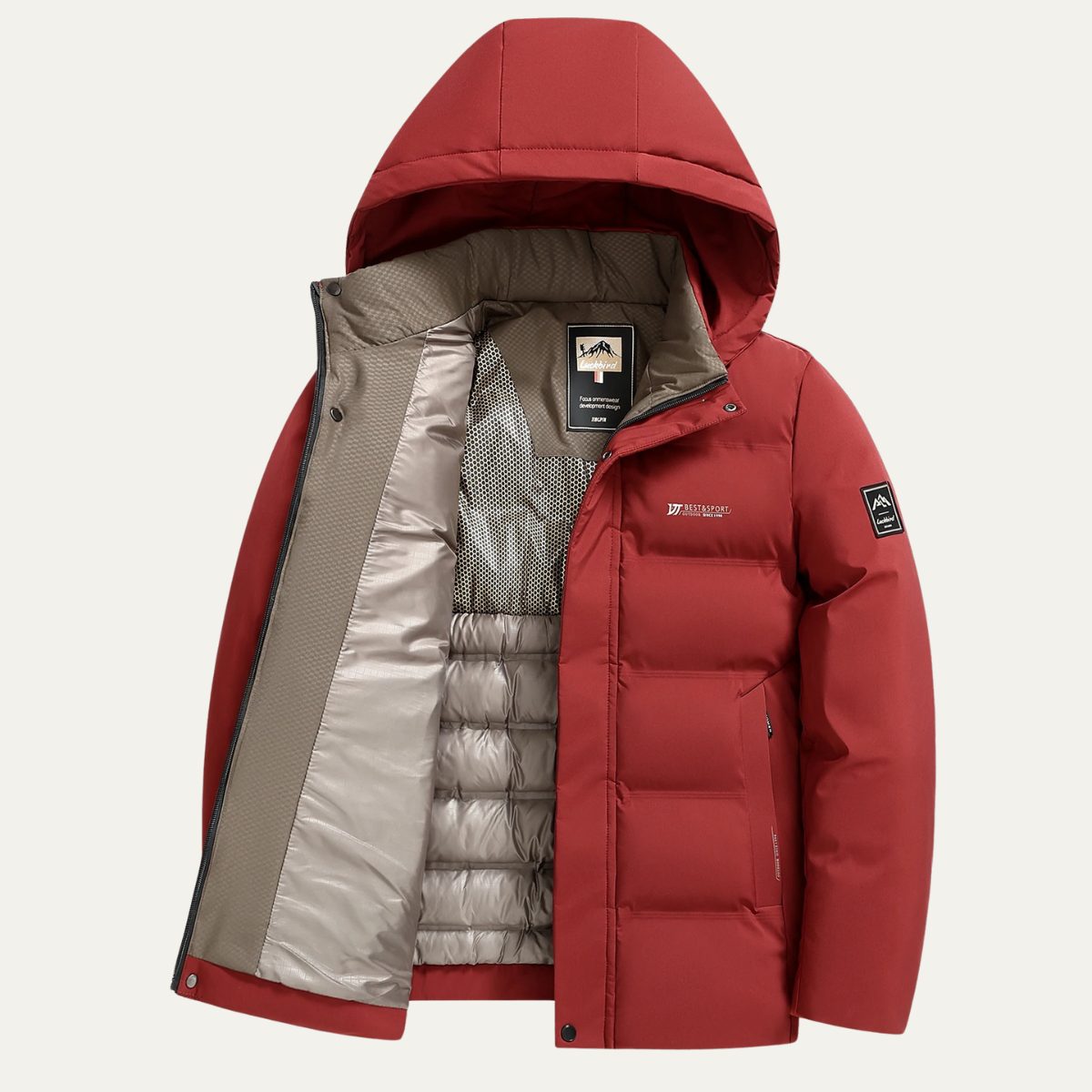 Aosta Men's Cotton Winter Jacket Thick Warm