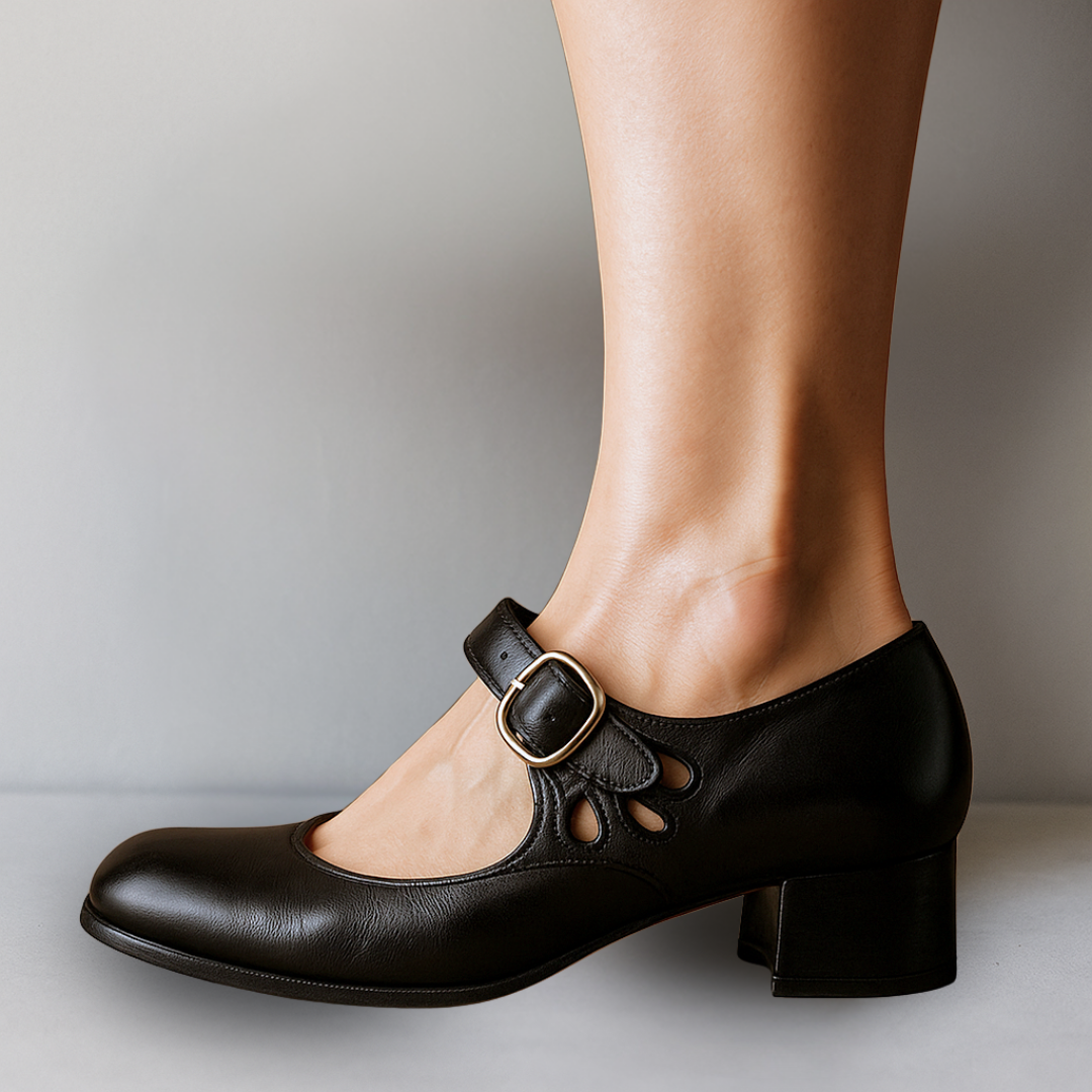 Women's Mary Jane Buckle Strap Shoes