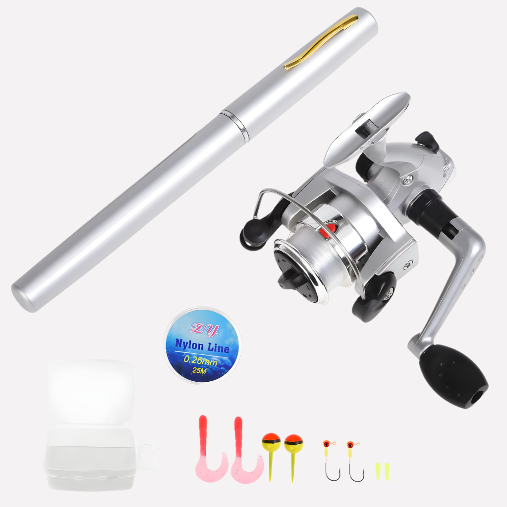 Portable Mini Telescopic Fishing Rod Reel Combo
