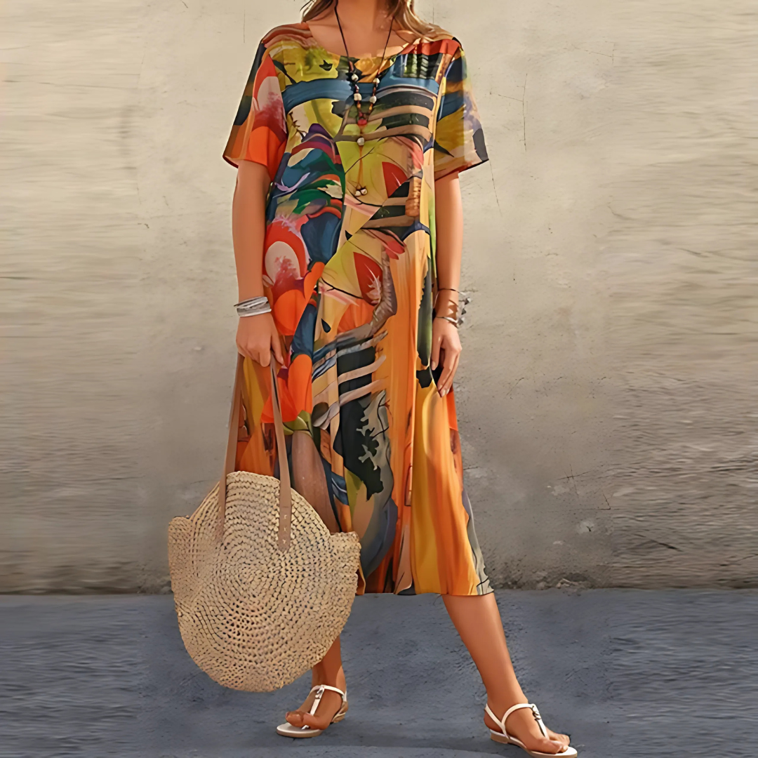 Elegant Women's Floral Dress