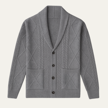 Men's Cashmere Cardigan Button Front