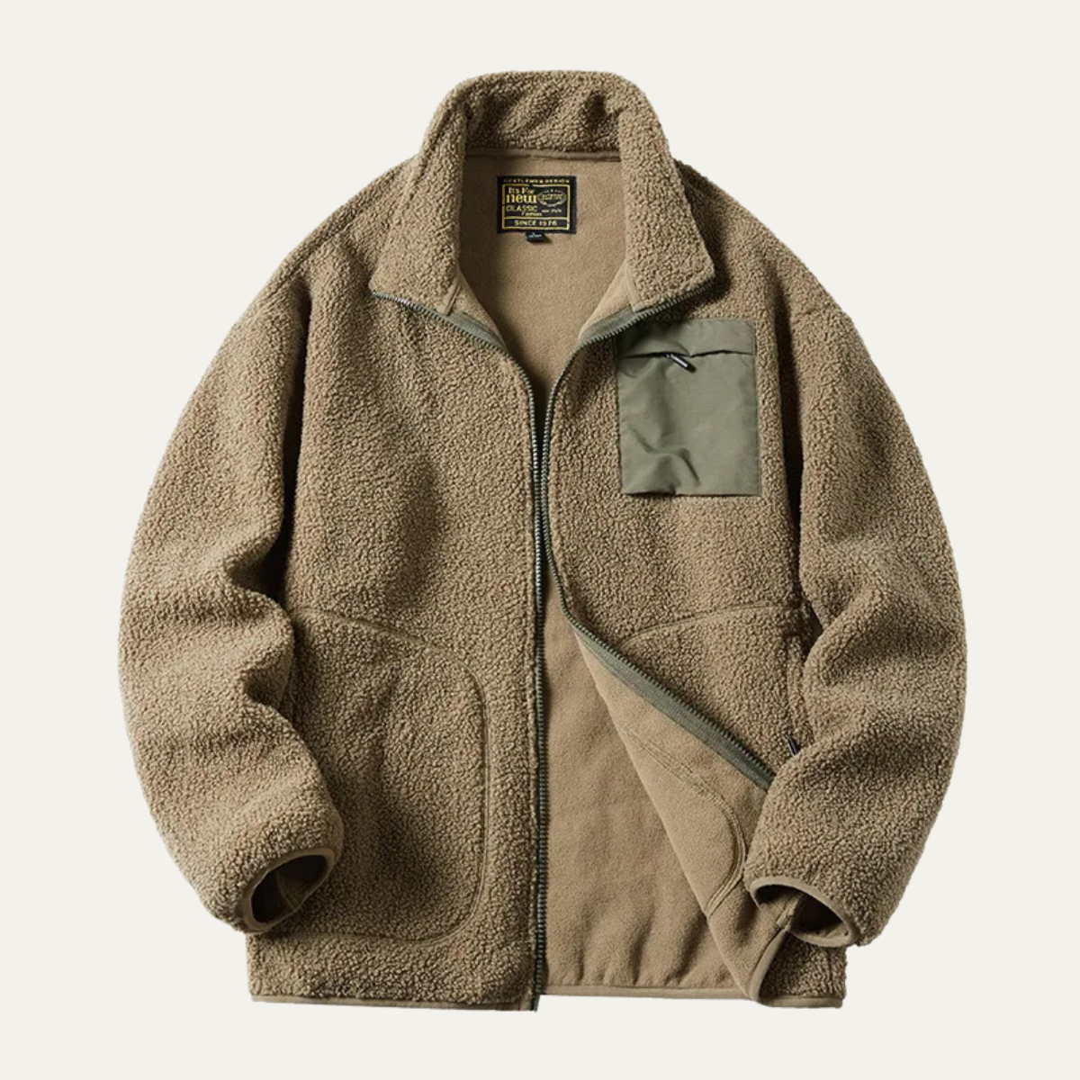 Men's Thick Fleece Winter Sweater Zip Up - Vonnera