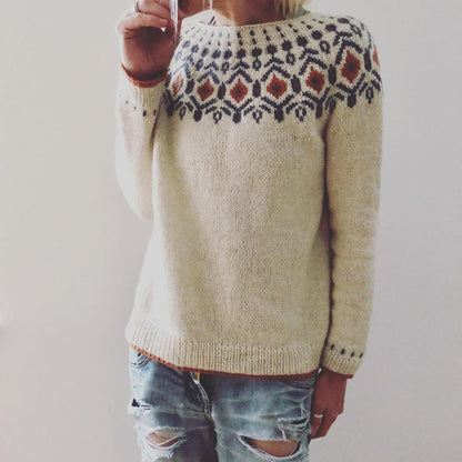 Women's Geometric Sweater Warm Comfortable
