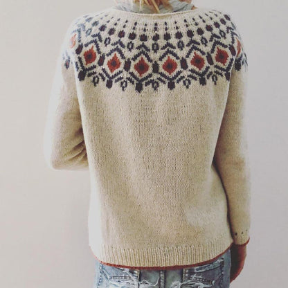 Women's Geometric Sweater Warm Comfortable