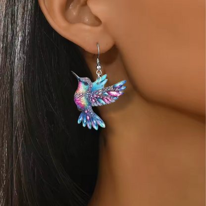 Hummingbird Prism Drop Earrings