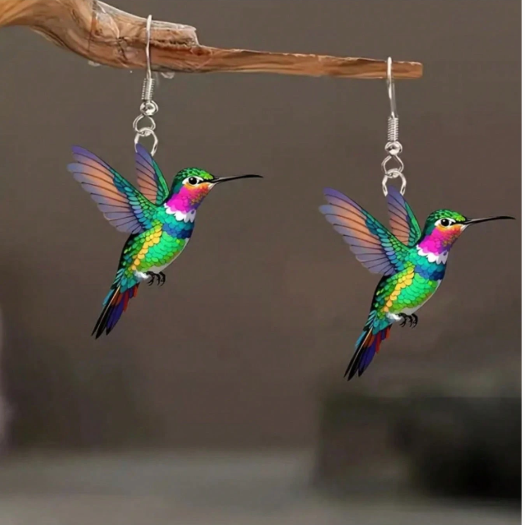 Hummingbird Prism Drop Earrings