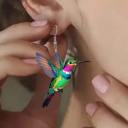 Hummingbird Prism Drop Earrings