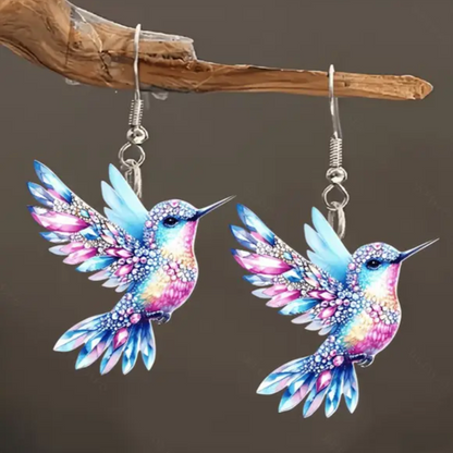 Hummingbird Prism Drop Earrings
