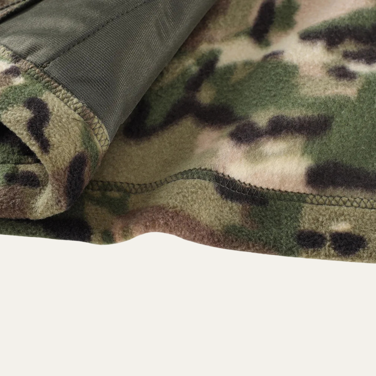 Men's Fleece Camouflage Zip Up Jacket