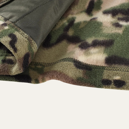 Men's Fleece Camouflage Zip Up Jacket
