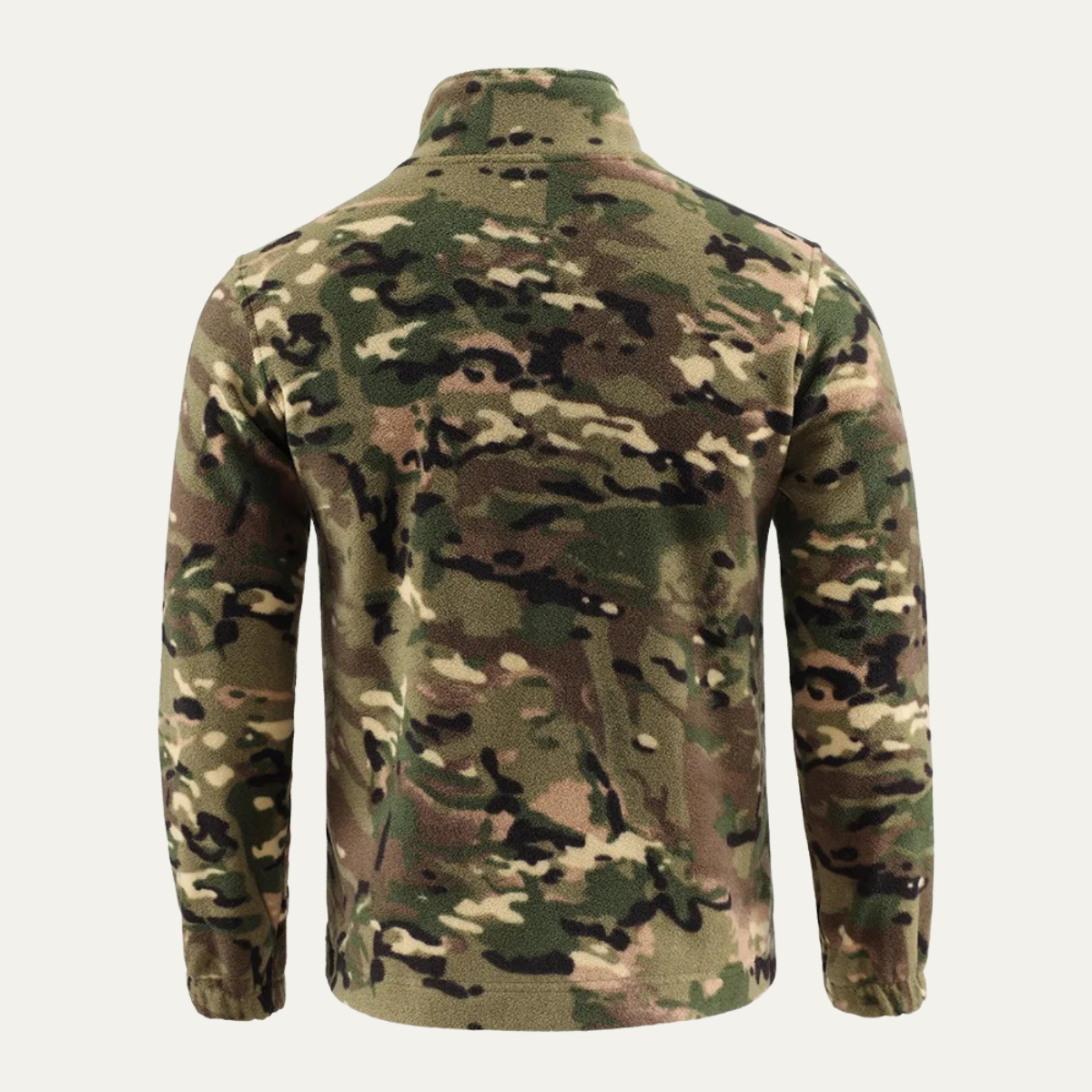 Men's Fleece Camouflage Zip Up Jacket