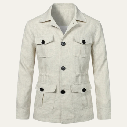 Men's Double Breasted Cotton Jacket Lightweight - Vonnera