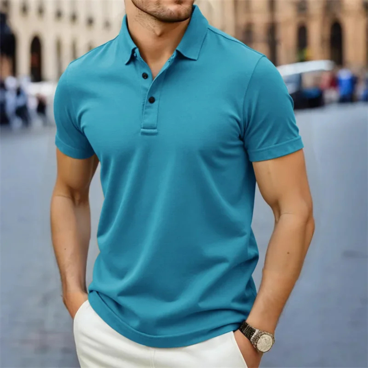 Men's Classic Short Sleeve Polo Shirt