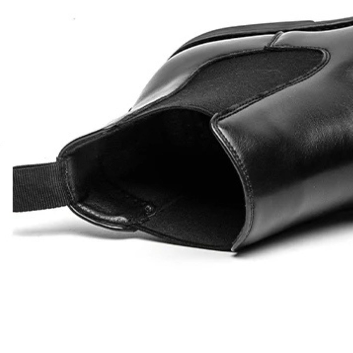 Men's Pointed Chelsea Ankle Boots Black