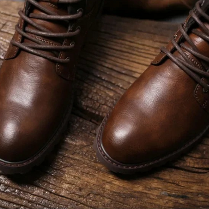 Stanhope Men's Ankle Biker Boots Durable Leather