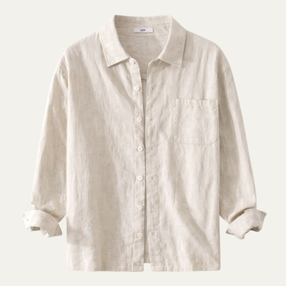 Men's Cotton Shirt Jacket Casual Retro Style - Vonnera
