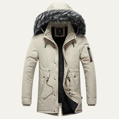Ragusa Men's Detachable Fur Hooded Winter Jacket