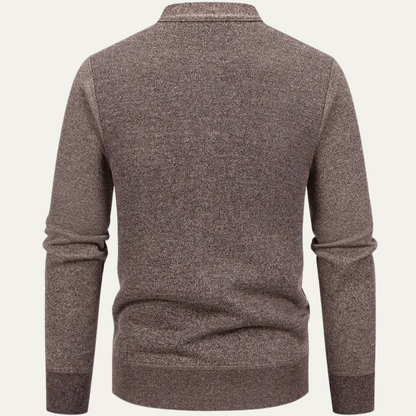 Men's Casual Cardigan Knit Button Up With Pockets