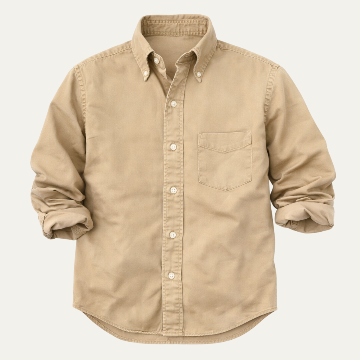 Vercelli Men's Button Down Shirt Solid Color Cotton - Vonnera